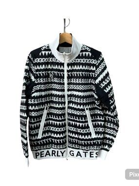 PEARLY GATES Men's Reversible Black & White Golf Jacket/Vest Size 5 ( L ) 10809